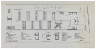 214999 Situatie van de gebouwen van de Amaliastichting (Jutfaseweg 5) te Utrecht.